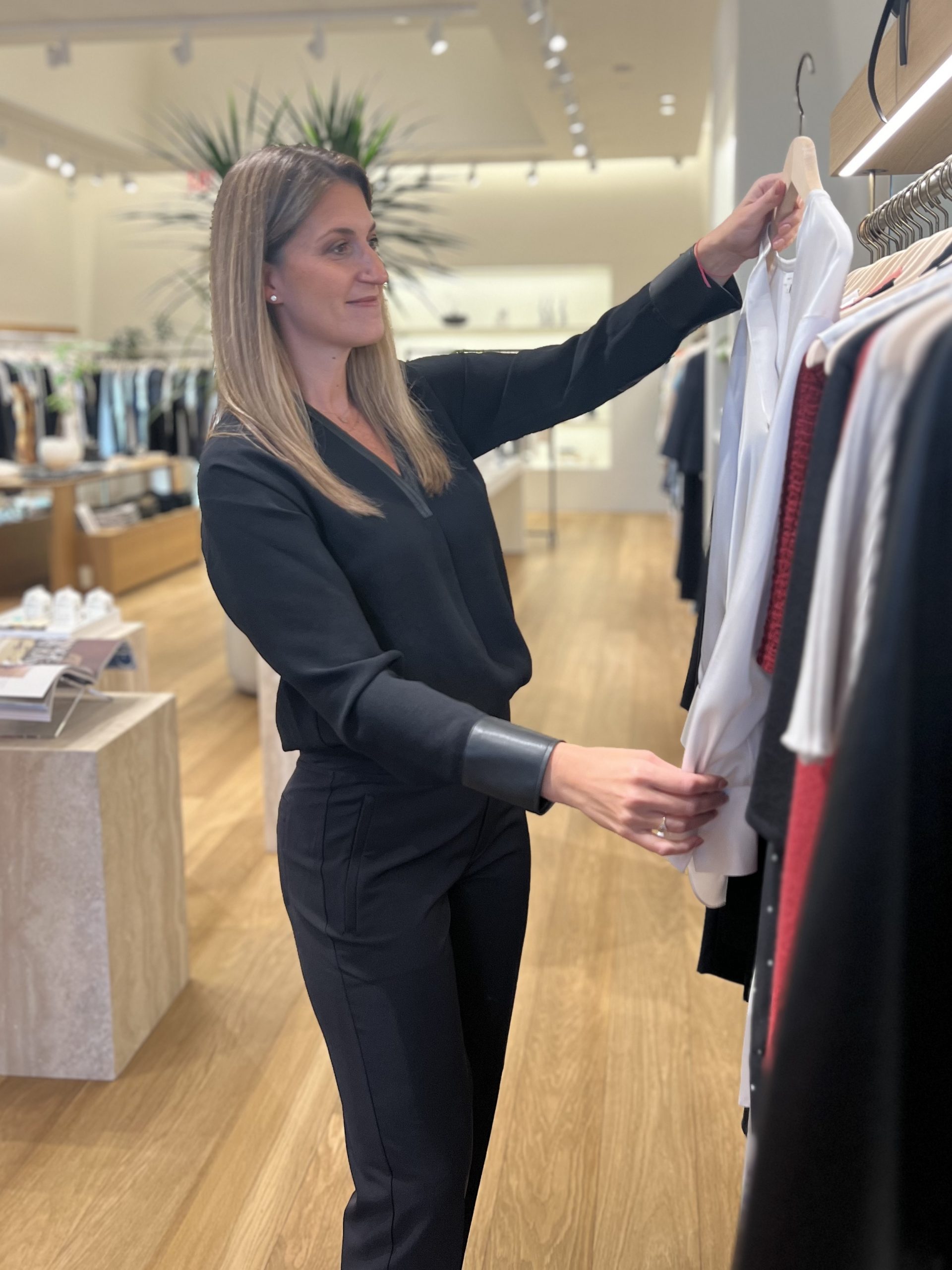 Val Holding Up Shirt