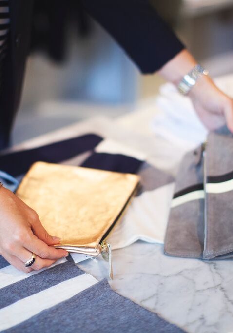 My hands on bags